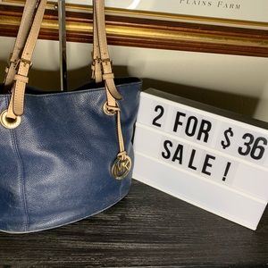 2/$36 SALE Michael Kors Leather Tote Bag